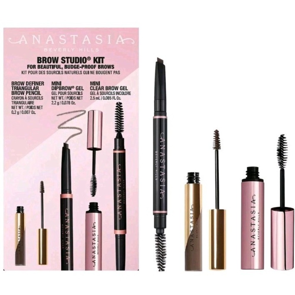 Anastasia Beverly Hills Brow Studio Kit Eyebrow Definer Dark Brown Mini